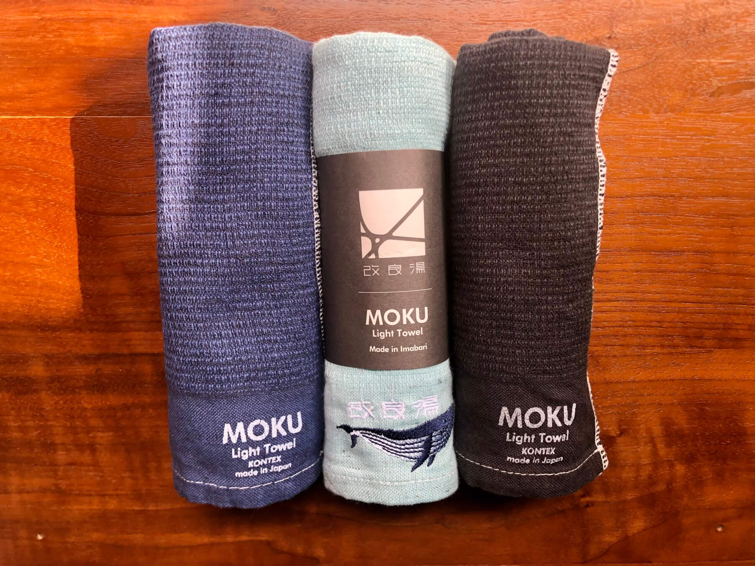 MOKU タオル ライトタオル ハンカチ 今治 コンテックス チャコール